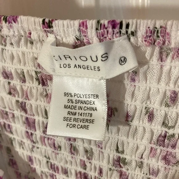 Kirious White Cream Ruched Bell Sleeve Blouse Size M - Picture 2 of 3